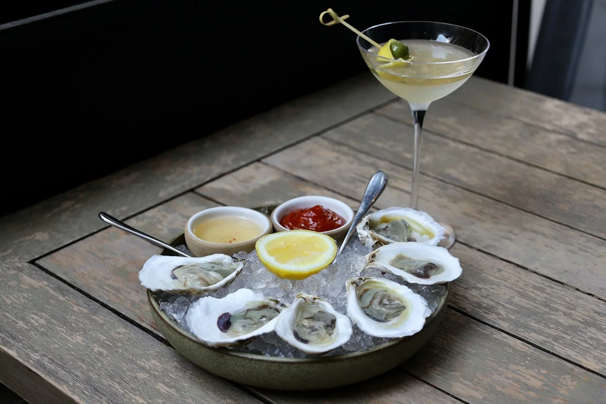 Mini Martini and Oysters