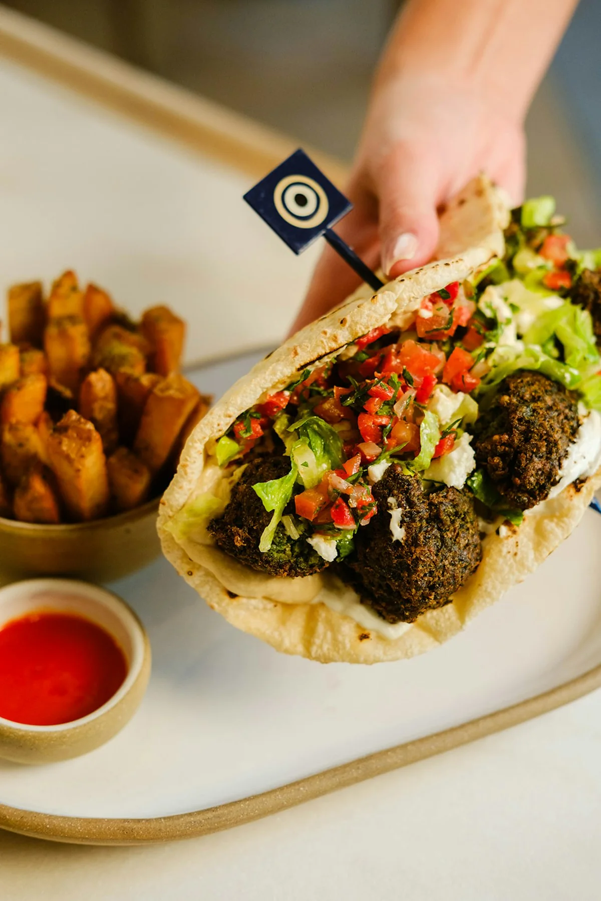 Lemon Herb Falafel Pita