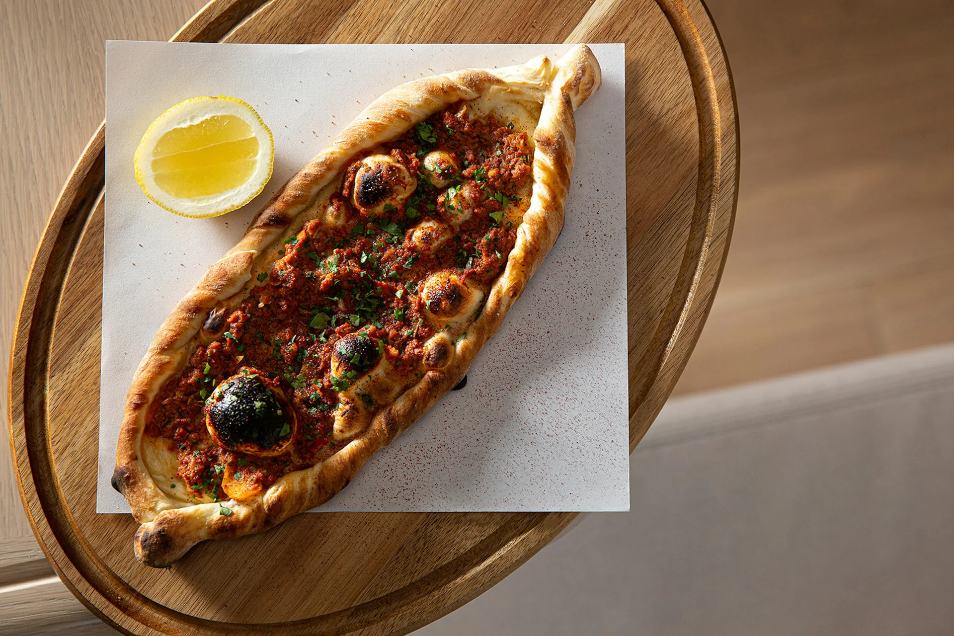 Spiced Lamb Turkish Flatbread